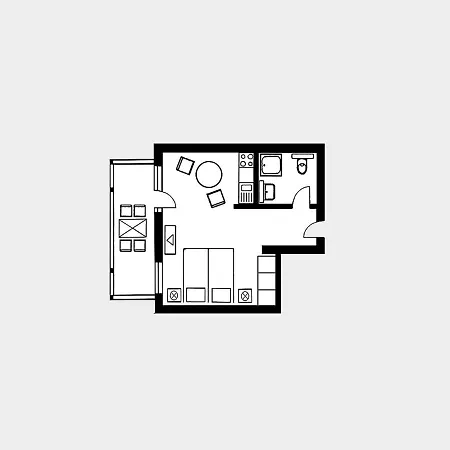 Strandvillen - 1-raum-ferienwohnung Mit Balkon Sv-557 *